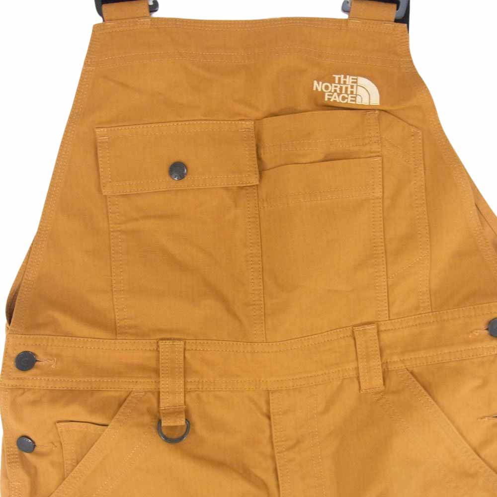 THE NORTH FACE ノースフェイス NB81946 Firefly Overall ファイヤー フライ リップストップ オーバーオール ブラウン系 S【中古】