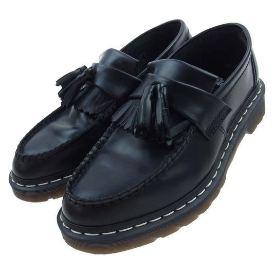 Dr.Martens ドクターマーチン 26805001 ADRIAN WS TASSLE LOAFER エイドリアン ホワイトステッチ タッセルローファー ブラック系 UK6【中古】