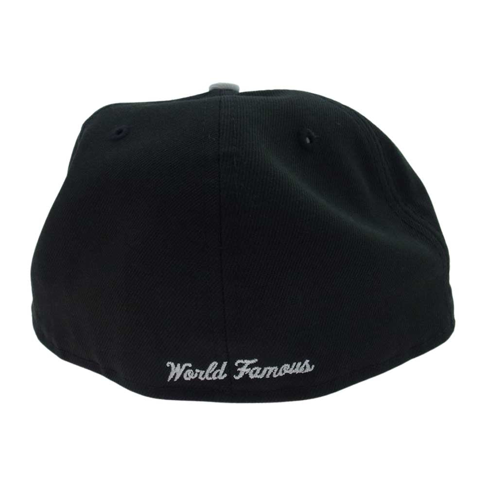 Supreme シュプリーム × New Era ニューエラ 2-Tone Box Logo 2 トーン ボックス ロゴ キャップ ブラック系 ホワイト系 7 1/2 (59.6cm)【美品】【中古】