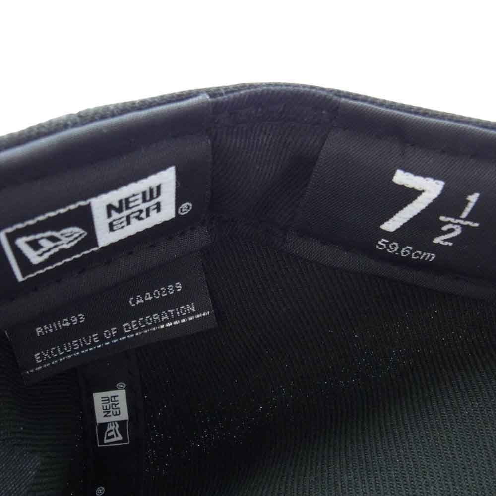 Supreme シュプリーム × New Era ニューエラ 2-Tone Box Logo 2 トーン ボックス ロゴ キャップ ブラック系 ホワイト系 7 1/2 (59.6cm)【美品】【中古】