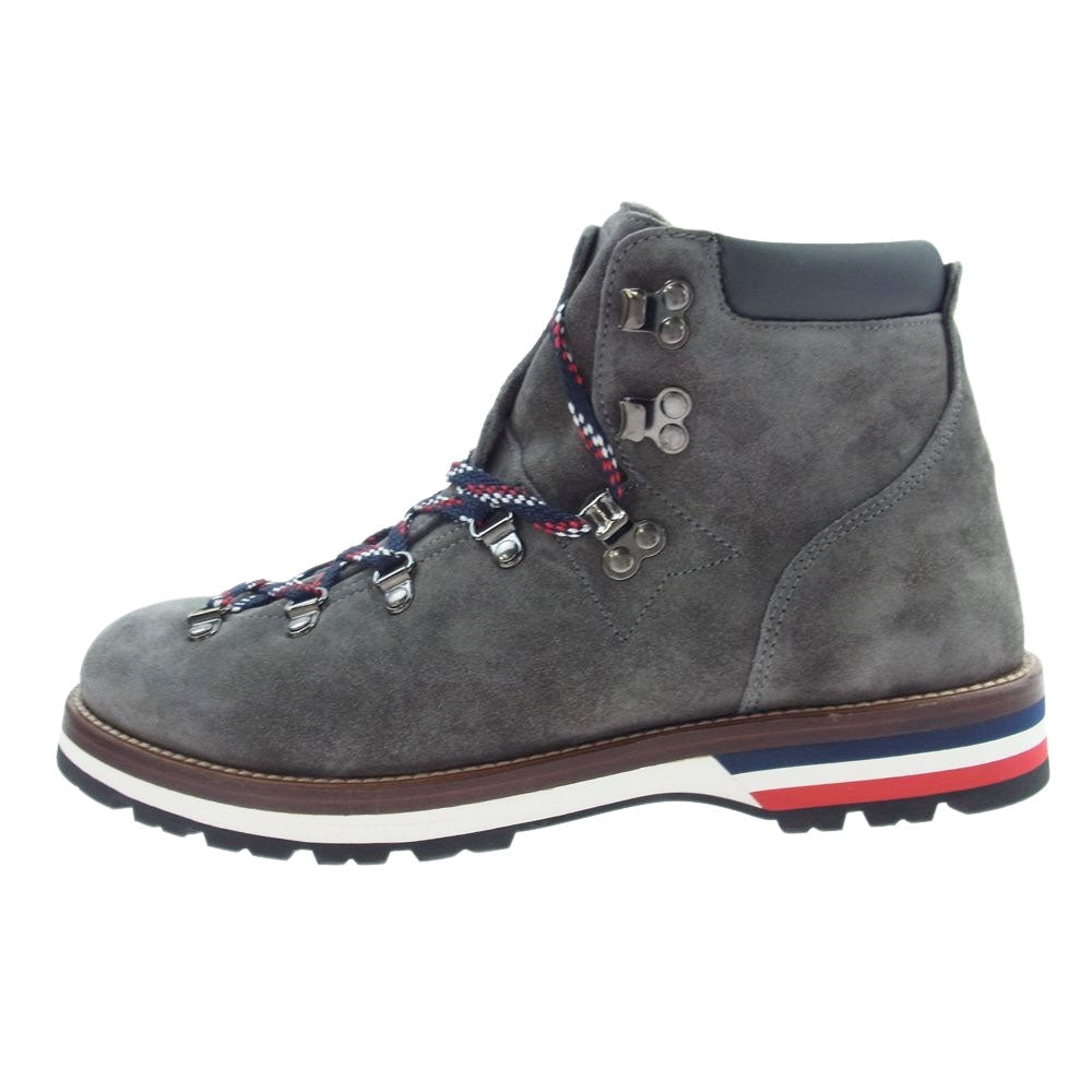 MONCLER モンクレール Peak Nubuck Hiking Boots スエード ヌバック ハイキング ブーツ チャコール系 27cm【極上美品】【中古】