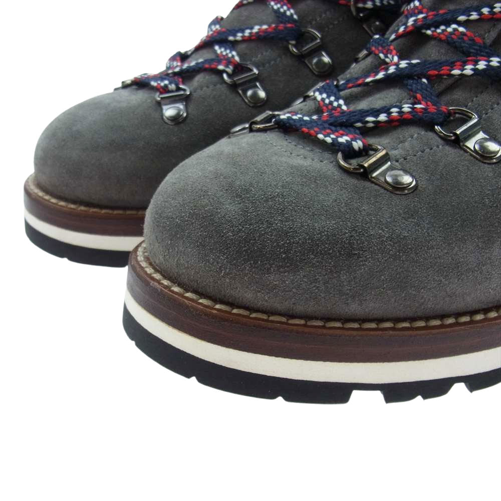 MONCLER モンクレール Peak Nubuck Hiking Boots スエード ヌバック ハイキング ブーツ チャコール系 27cm【極上美品】【中古】