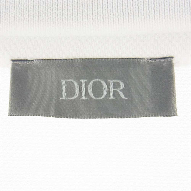 Dior ディオール 20AW 033J806A0448 NIKE AIR DIOR ナイキ エアディオール ロゴ刺繍 ポロシャツ ホワイト系 L【中古】