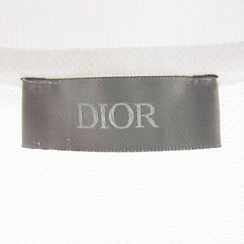 Dior ディオール 20AW 043J800A0448 Judy Blame Embroidered Pin Logo Polo ジュディ ブレイム ロゴ刺繍 ポロシャツ ホワイト系 L【中古】