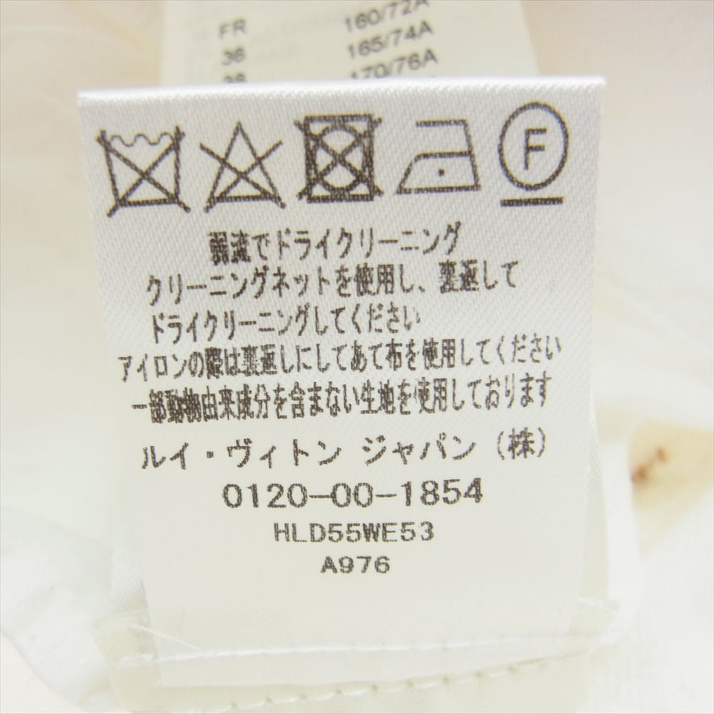 LOUIS VUITTON ルイ・ヴィトン 21AW HLD55W ステープルライン シャドーモノグラム ホワイトデニムパンツ ホワイト系 33【中古】