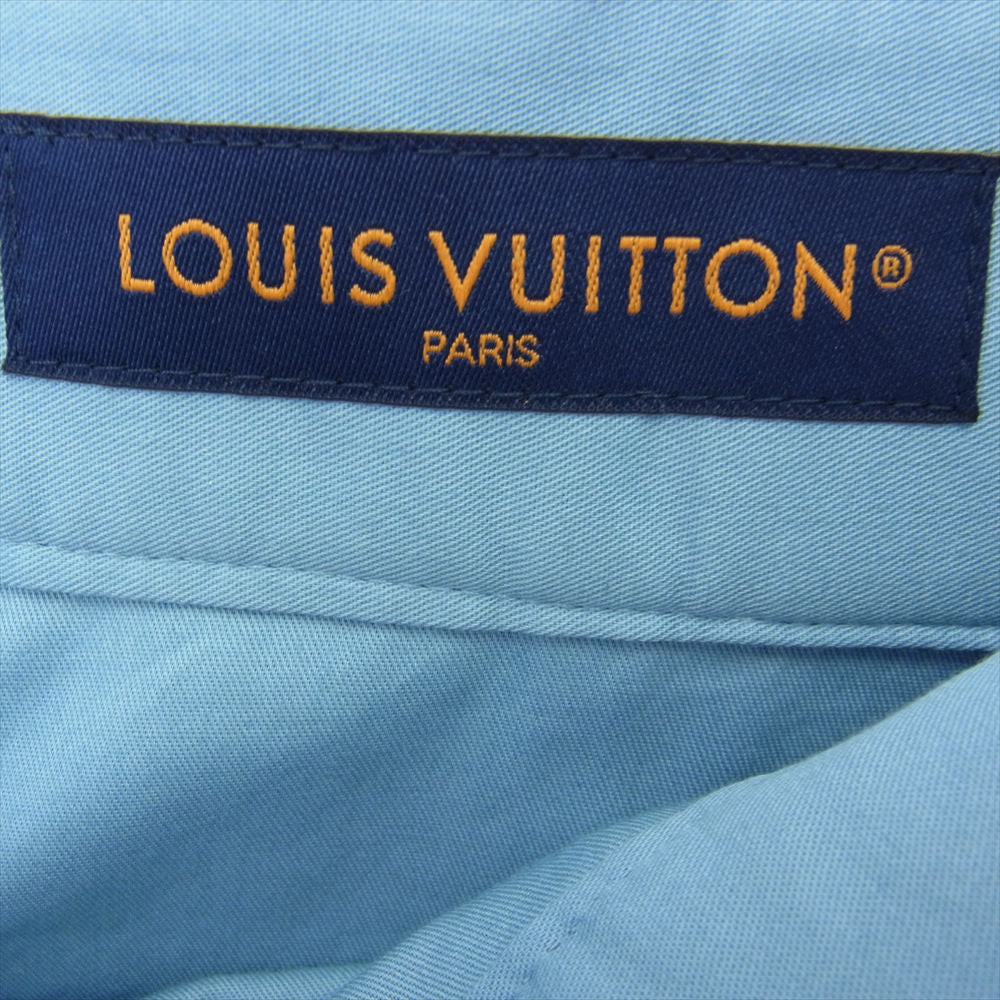 LOUIS VUITTON ルイ・ヴィトン 22SS 1A9GNW LV レギュラー チノ カーゴ パンツ ライトブルー系 42【美品】【中古】