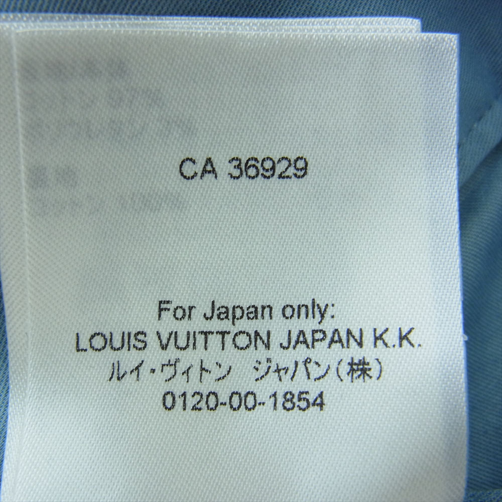 LOUIS VUITTON ルイ・ヴィトン 22SS 1A9GNW LV レギュラー チノ カーゴ パンツ ライトブルー系 42【美品】【中古】