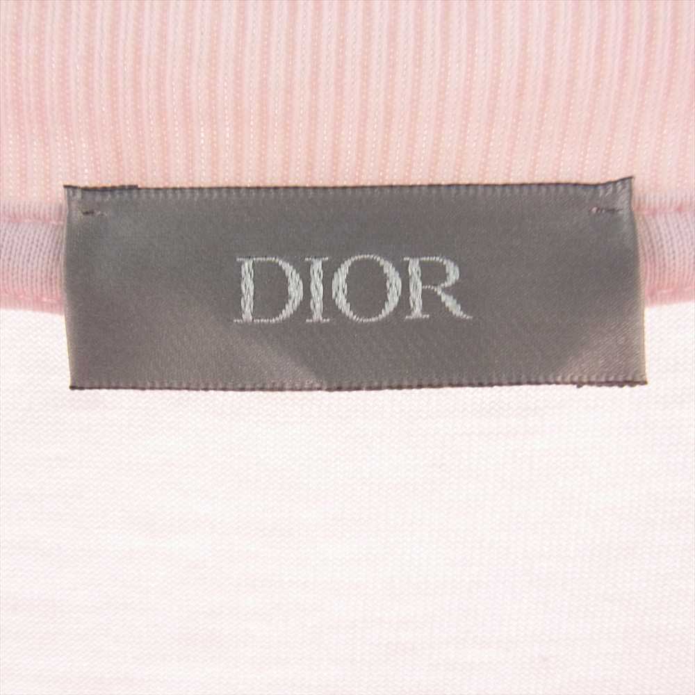 Dior ディオール 22AW 243J685A0677 JARDIN フラワー ロゴ刺繍 オーバーサイズ Tシャツ ピンク系 XL【中古】