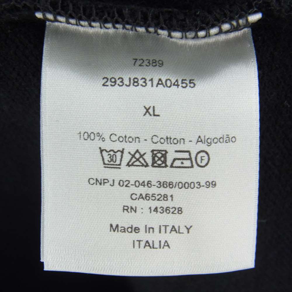 Dior ディオール 22AW 293J831A0455 ロゴ刺繍 ポロシャツ ブラック系 XL【中古】