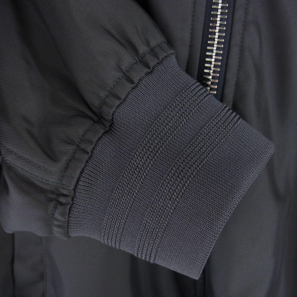 Dior ディオール 21SS 943C439F5028 FLOWERS ボンバージャケット フラワー ロゴ刺繍 ブルゾン グレー系 52【中古】