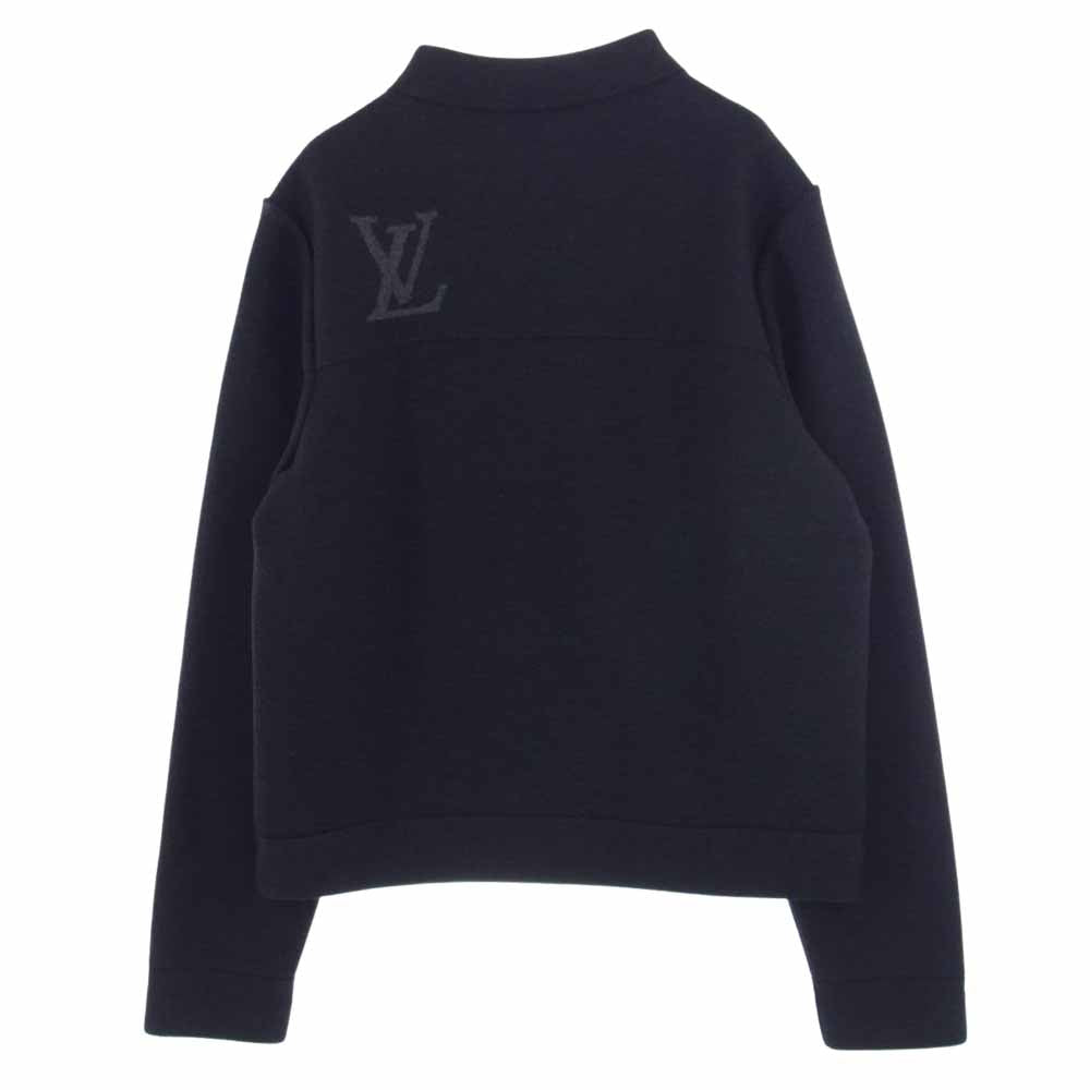 LOUIS VUITTON ルイ・ヴィトン 1A8WSF LV Knitted Blouson LVロゴ ニット ブルゾン ダークグレー系 XL【中古】