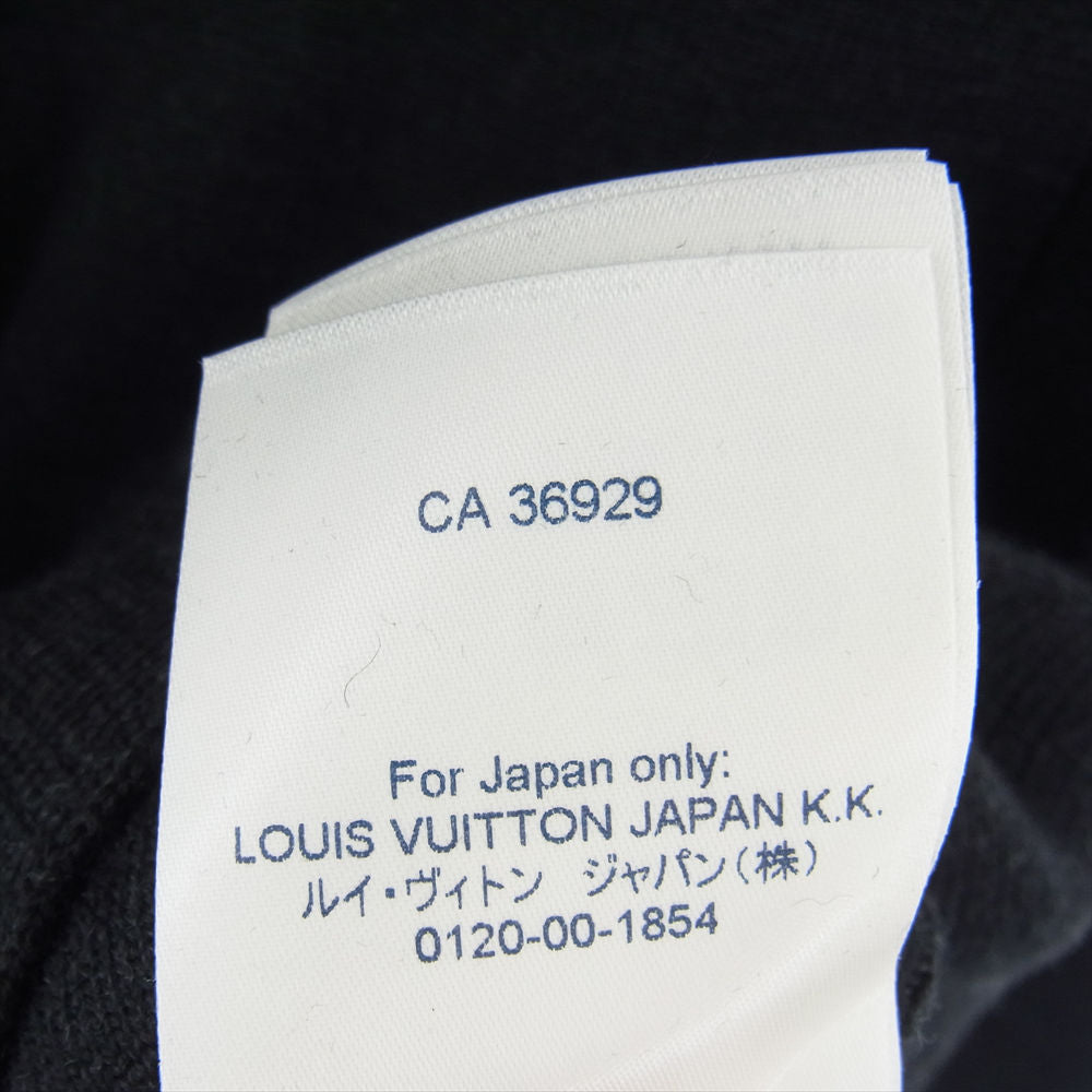 LOUIS VUITTON ルイ・ヴィトン 1A8WSF LV Knitted Blouson LVロゴ ニット ブルゾン ダークグレー系 XL【中古】