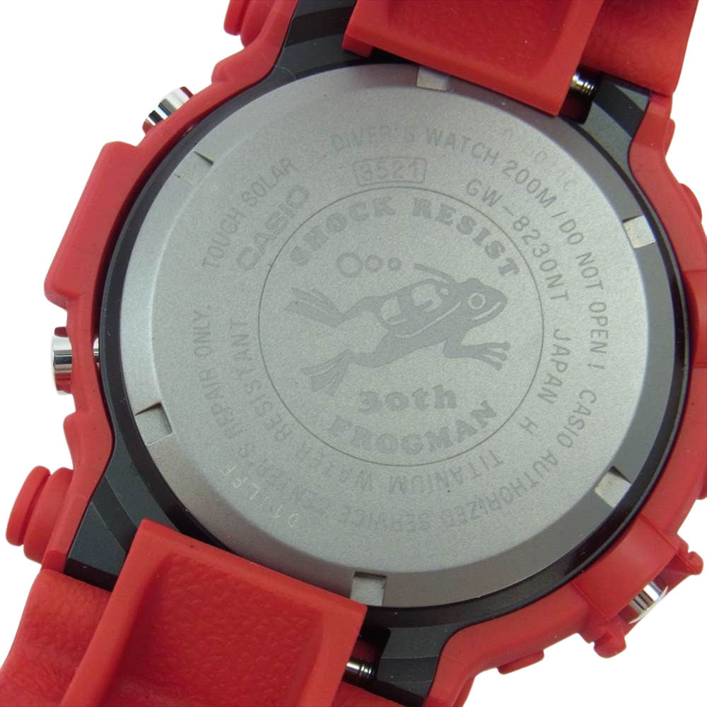 CASIO G-SHOCK カシオ ジーショック GW-8230NT-4JR FROGMAN フロッグマン 30周年記念モデル 第3弾 ダイバーズ ウォッチ 腕時計 レッド系【新古品】【未使用】【中古】