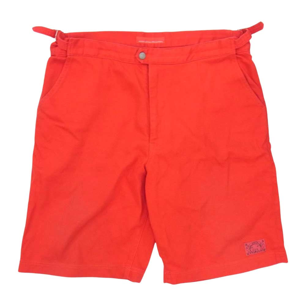 EVISU エヴィス カモメ ペイント サイドベルト ショーツ レッド系 34【中古】