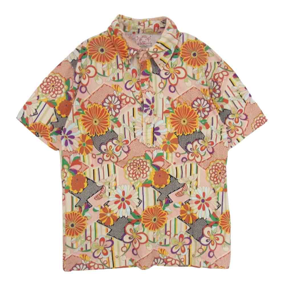 EVISU エヴィス 総柄 プルオーバー カットソー 半袖 シャツ マルチカラー系 3【中古】