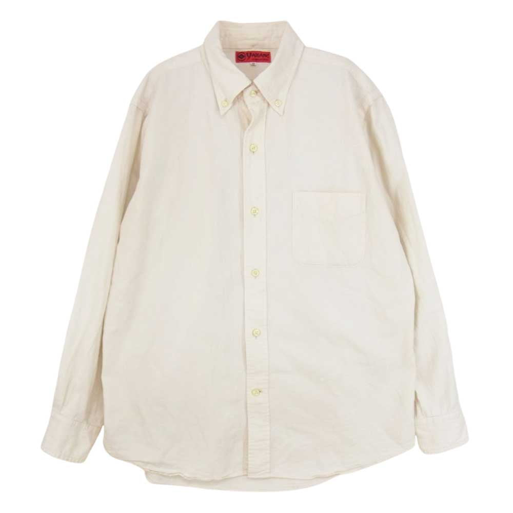 EVISU エヴィス YAMANE ヤマネ BD ボタンダウン シャツ オフホワイト系 42【中古】