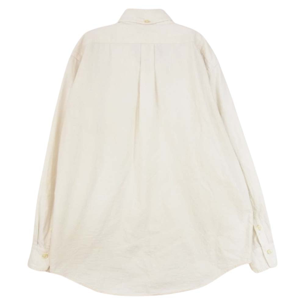 EVISU エヴィス YAMANE ヤマネ BD ボタンダウン シャツ オフホワイト系 42【中古】