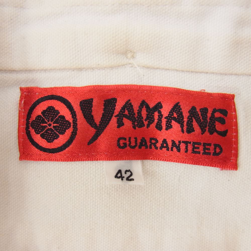 EVISU エヴィス YAMANE ヤマネ BD ボタンダウン シャツ オフホワイト系 42【中古】