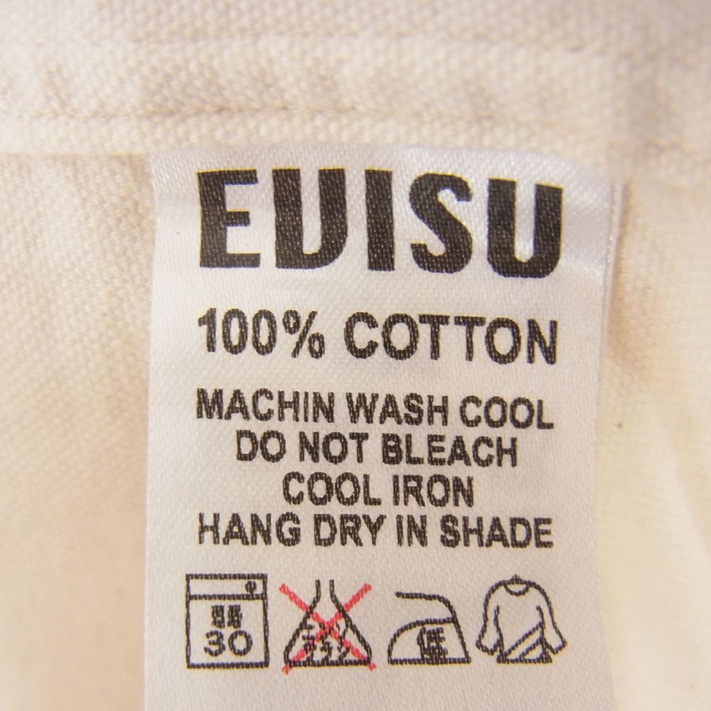 EVISU エヴィス YAMANE ヤマネ BD ボタンダウン シャツ オフホワイト系 42【中古】
