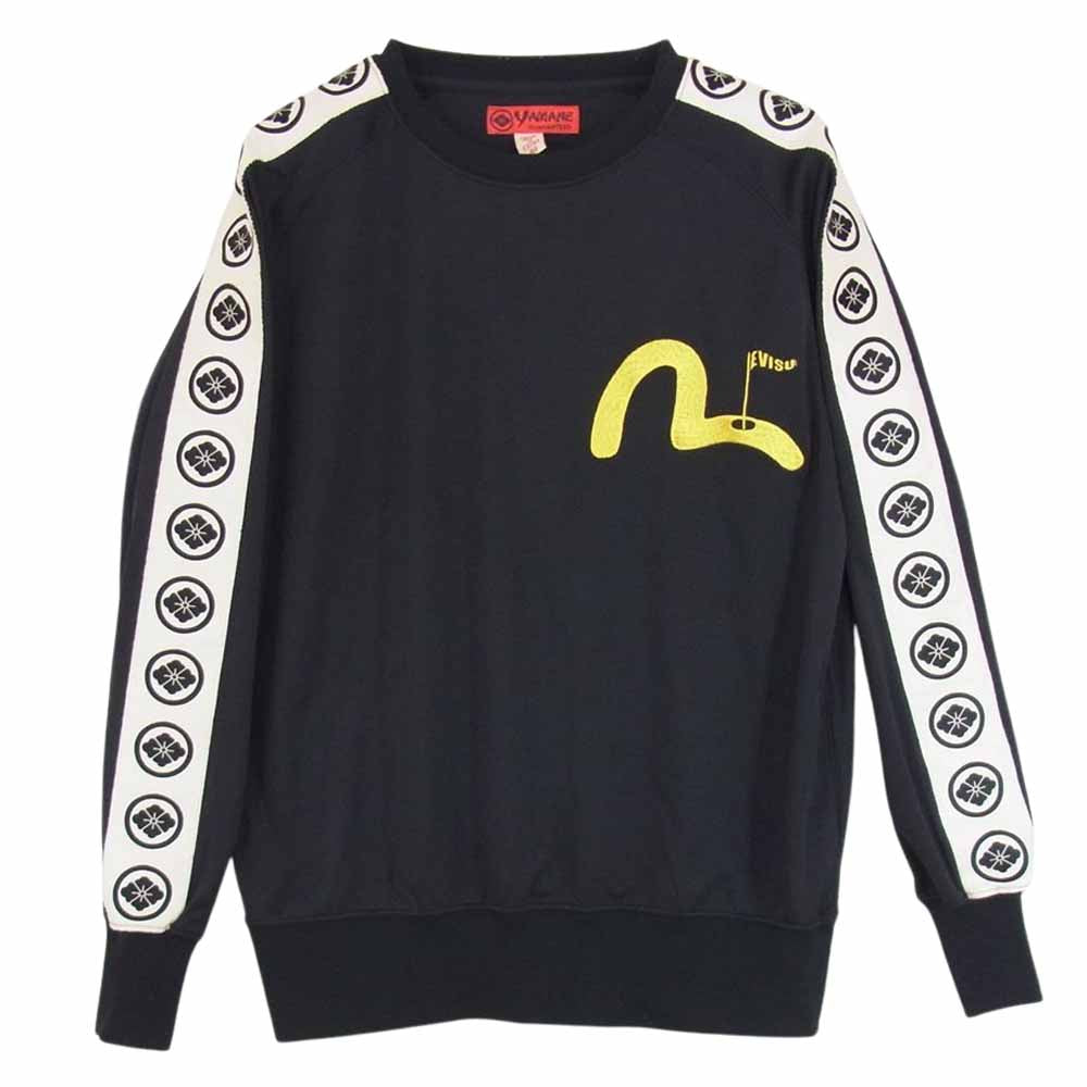 EVISU エヴィス YAMANE ヤマネ ゴルフ 家紋 長袖 カットソー ブラック系 40【中古】