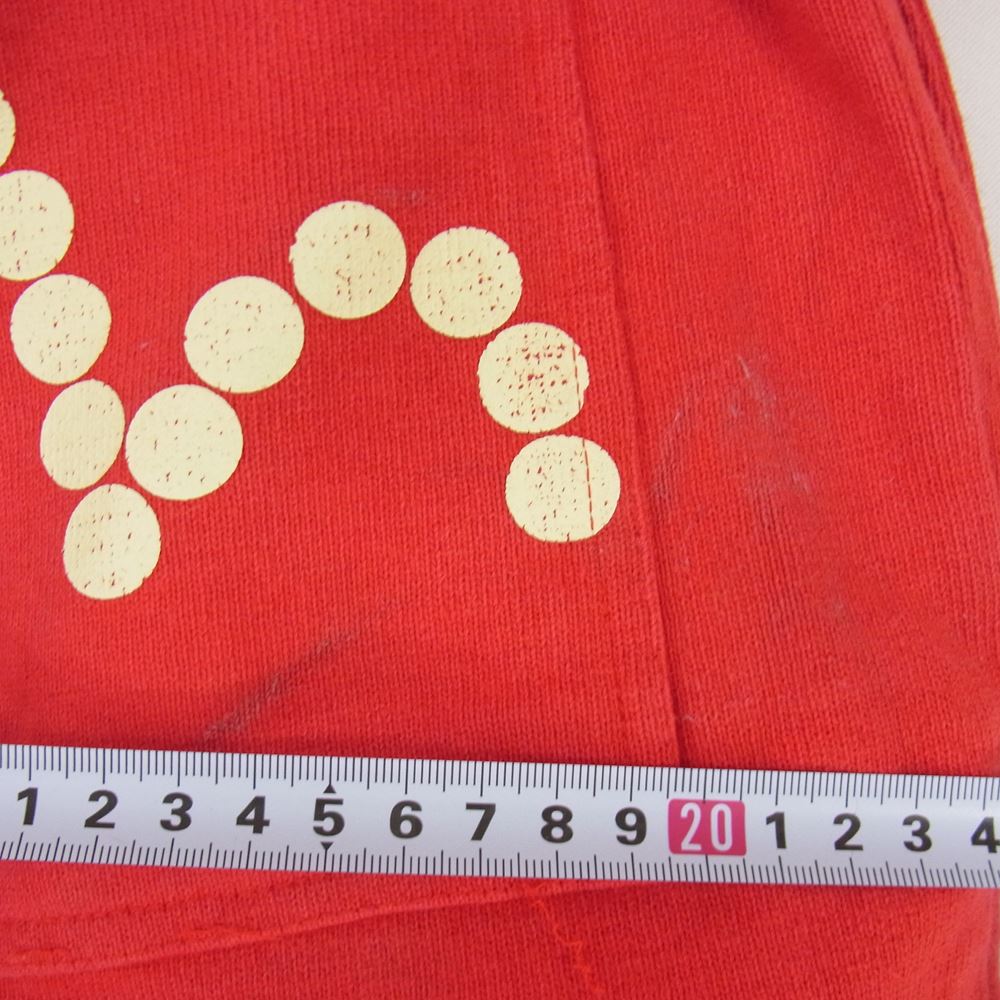 EVISU エヴィス カモメ プリント スウェット パンツ  レッド系 40【中古】