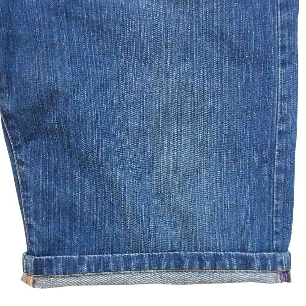 EVISU エヴィス 2001 カモメ ペイント デニム ショーツ インディゴブルー系 34【中古】