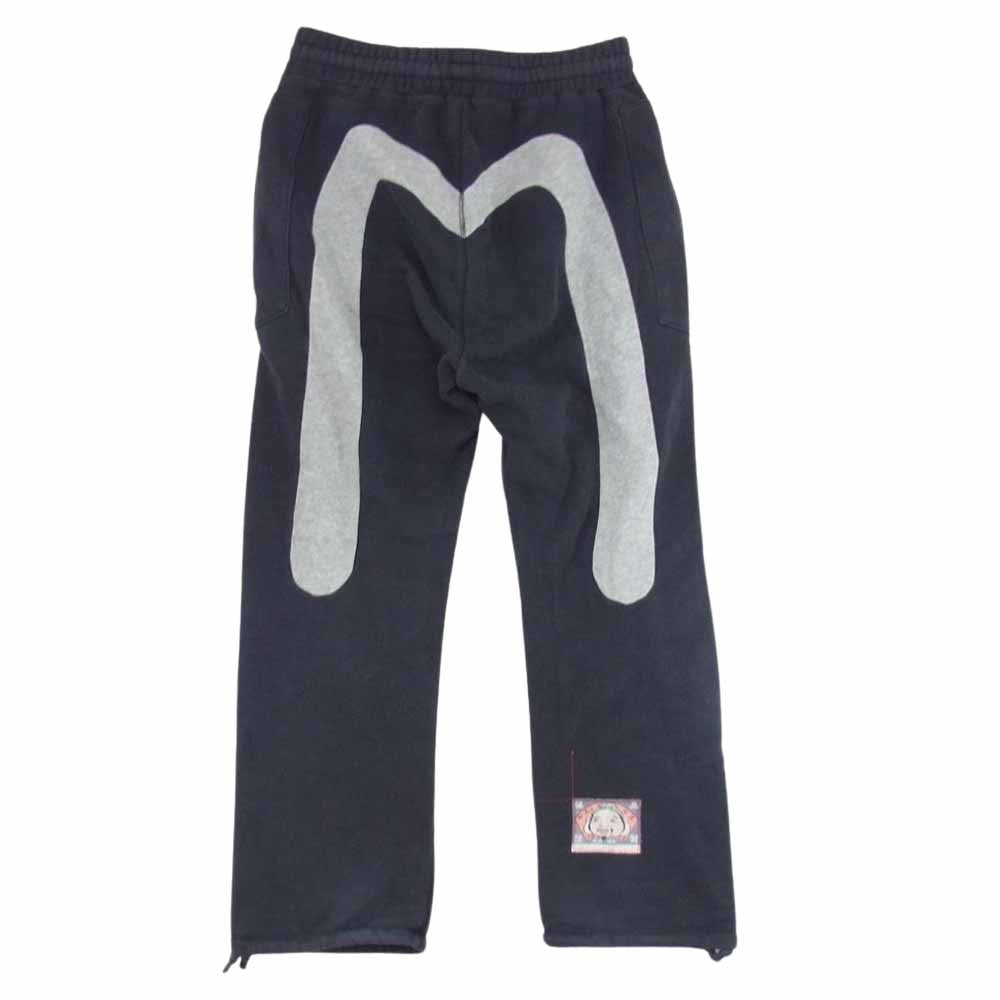 EVISU エヴィス 大黒 スウェット パンツ ブラック系 38【中古】