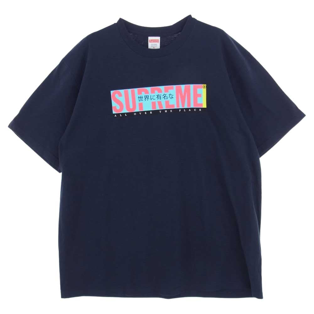 Supreme シュプリーム 22SS All Over Tee オールオーバー Tシャツ ダークネイビー系 XL【中古】