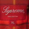 Supreme シュプリーム スモールカラー BD チェック シャツ レッド系 XL【中古】