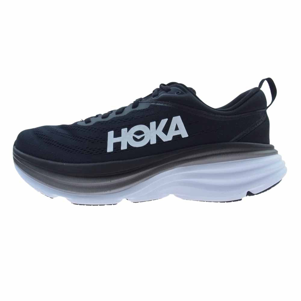 HOKA ONE ONE ホカ オネオネ 1127953-BWHT M BONDI 8 WIDE ボンダイ8 ワイド スニーカー ブラック系 26cm【極上美品】【中古】