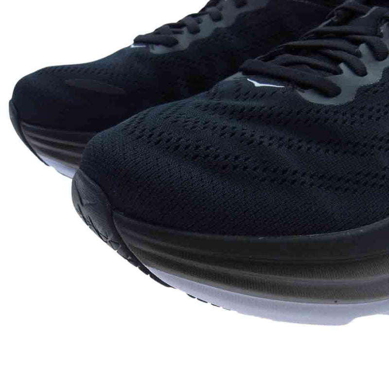 HOKA ONE ONE ホカ オネオネ 1127953-BWHT M BONDI 8 WIDE ボンダイ8 ワイド スニーカー ブラック系 26cm【極上美品】【中古】