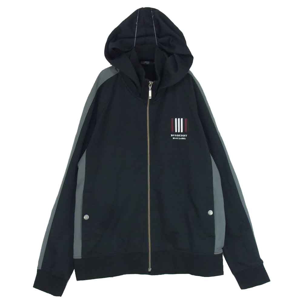 BURBERRY BLACK LABEL バーバリーブラックレーベル フード付き トラックジャケット ブラック系 3【中古】