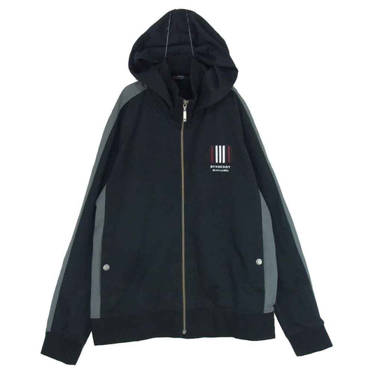 BURBERRY BLACK LABEL バーバリーブラックレーベル フード付き トラックジャケット ブラック系 3【中古】