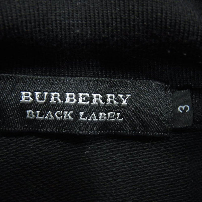 BURBERRY BLACK LABEL バーバリーブラックレーベル フード付き トラックジャケット ブラック系 3【中古】