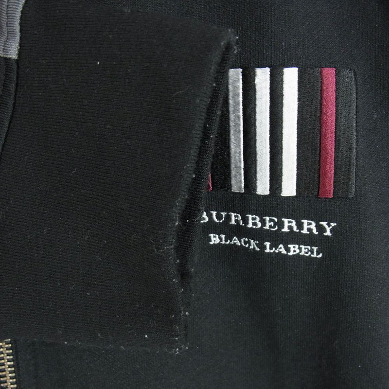 BURBERRY BLACK LABEL バーバリーブラックレーベル フード付き トラックジャケット ブラック系 3【中古】