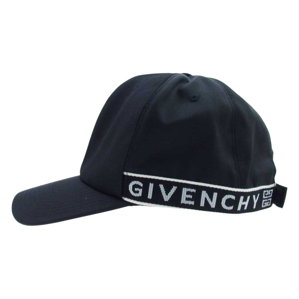 GIVENCHY ジバンシィ 6パネル サイド ロゴ ライン ブラック系【中古】