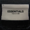 FEAR OF GOD フィアオブゴッド ESSENTIALS エッセンシャルズ フロント ラバー ロゴ  ブラック系 S【中古】