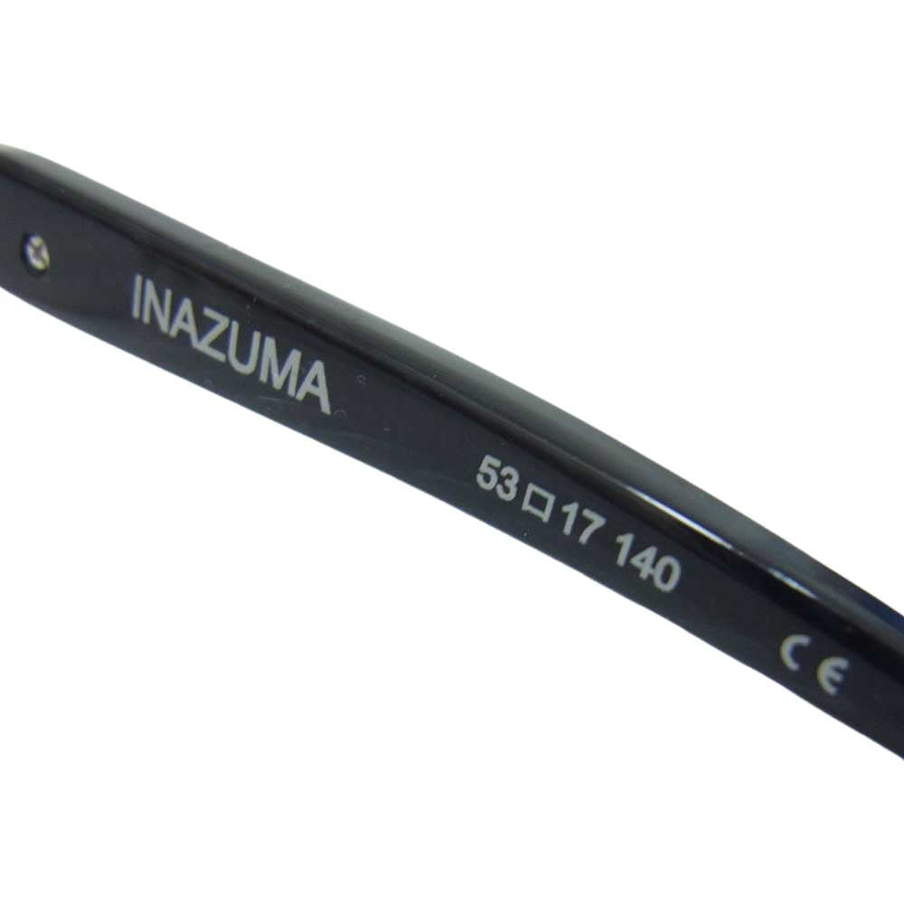 Less than human レスザンヒューマン INAZUMA イナズマ 眼鏡 アイウェア ブラック系 56□17 140【中古】