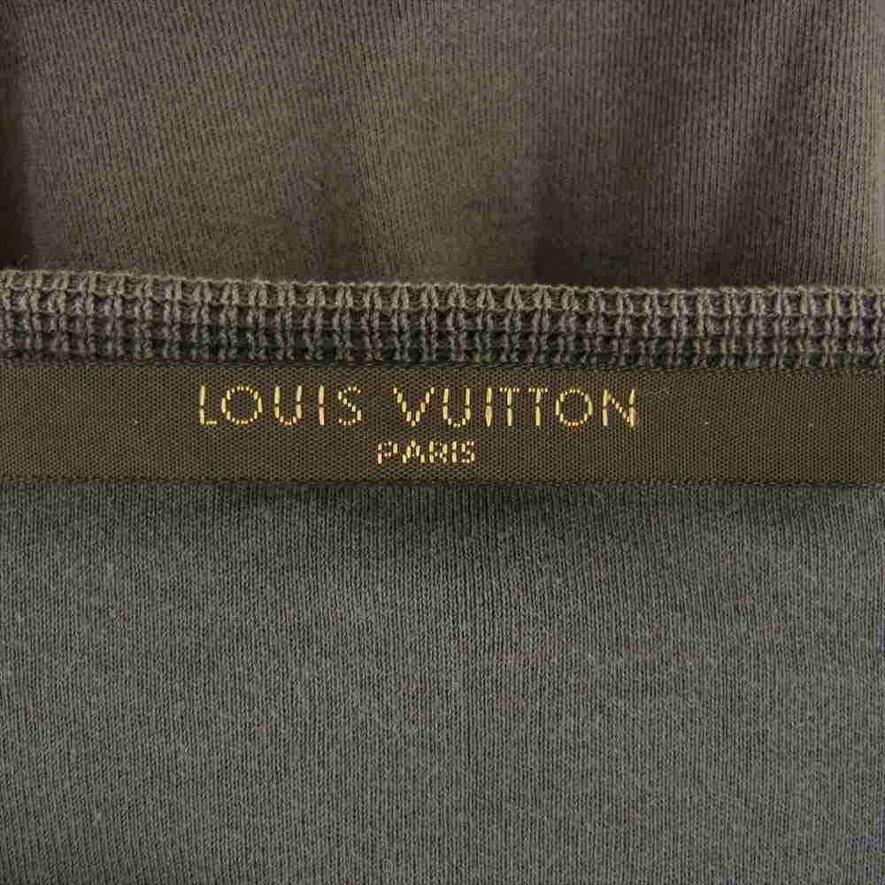 LOUIS VUITTON ルイ・ヴィトン 袖サーマル切替 長袖 Tシャツ カットソー チャコール系 XL【中古】