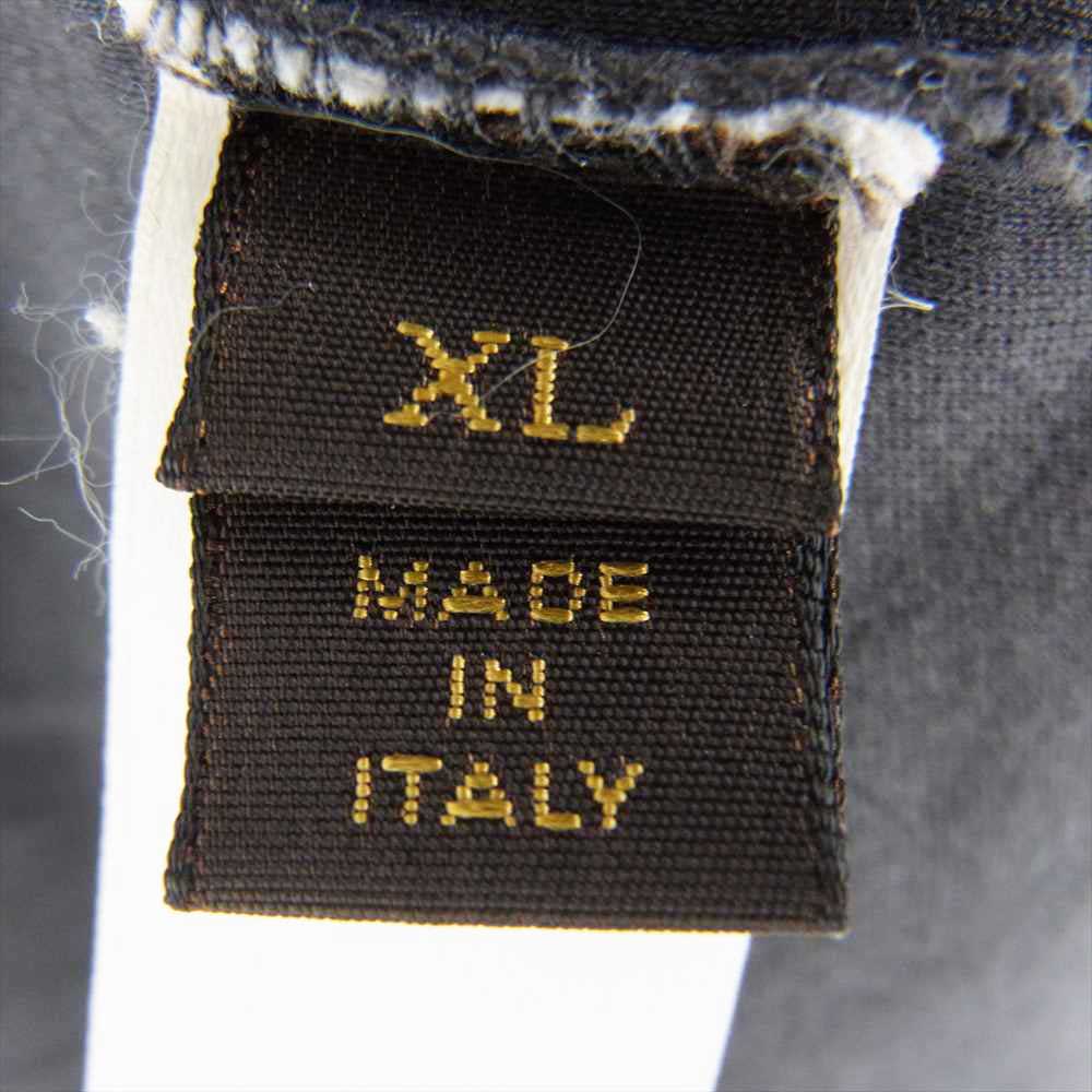LOUIS VUITTON ルイ・ヴィトン 袖サーマル切替 長袖 Tシャツ カットソー チャコール系 XL【中古】