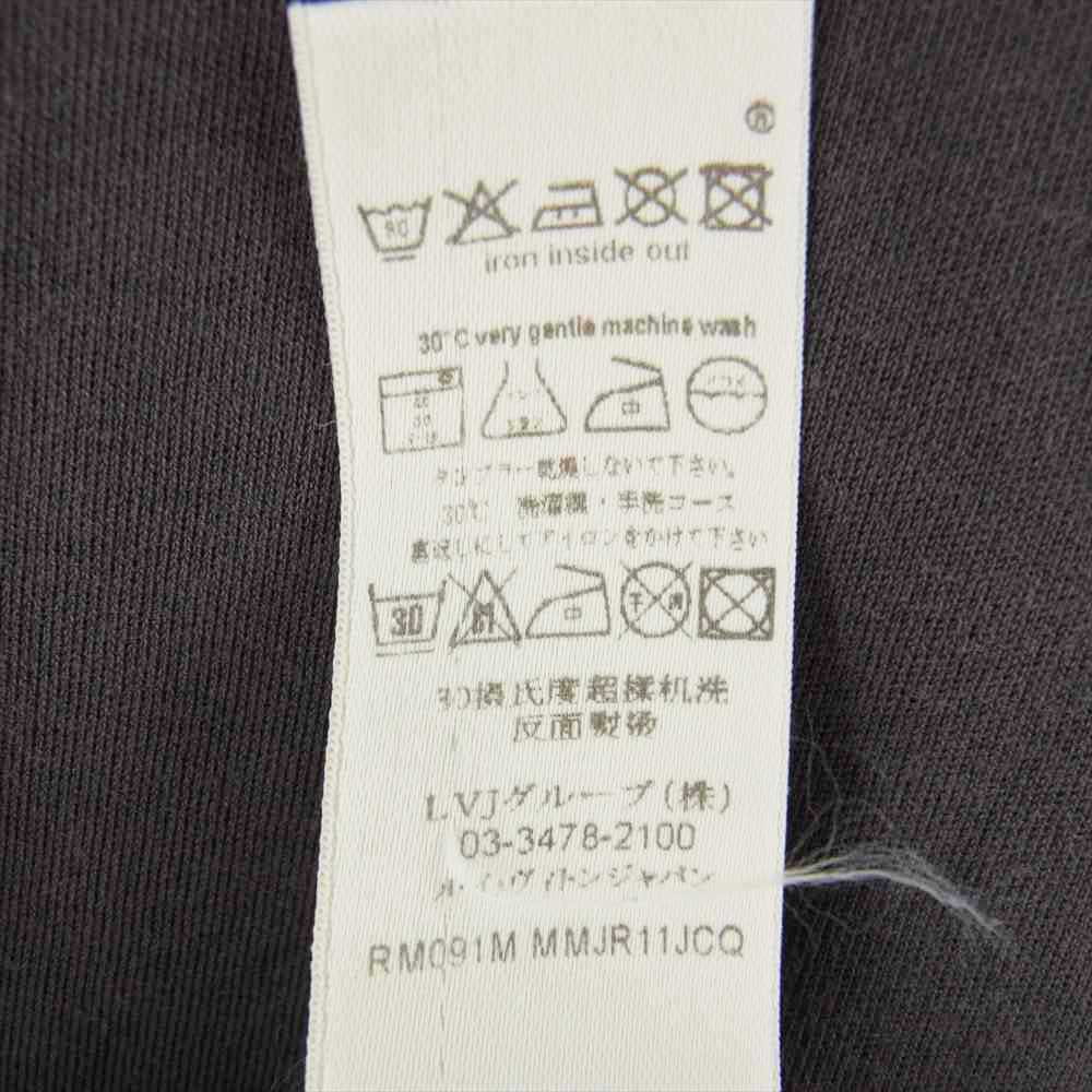 LOUIS VUITTON ルイ・ヴィトン 袖サーマル切替 長袖 Tシャツ カットソー チャコール系 XL【中古】