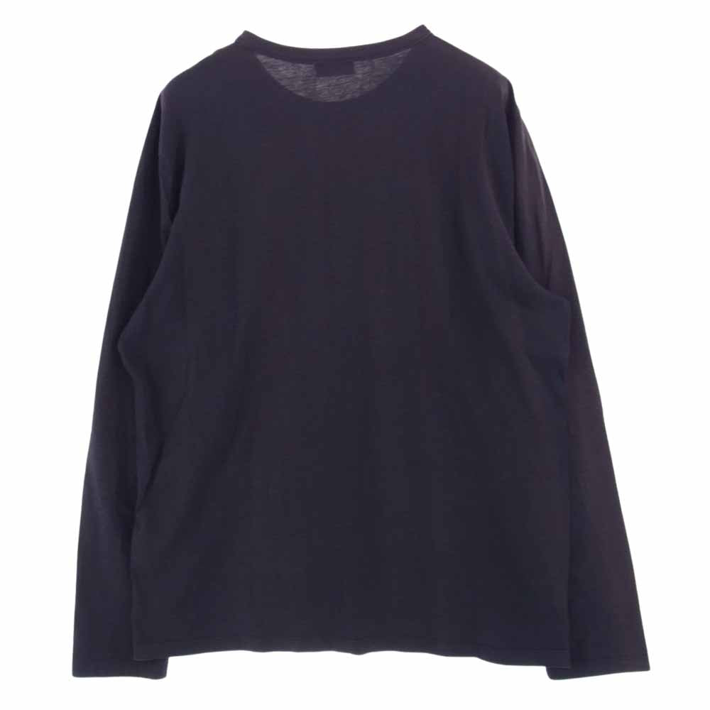 MONCLER モンクレール MAGLIA T-SHIRT ワッペン ロゴ 長袖 Tシャツ チャコール系 XL【中古】
