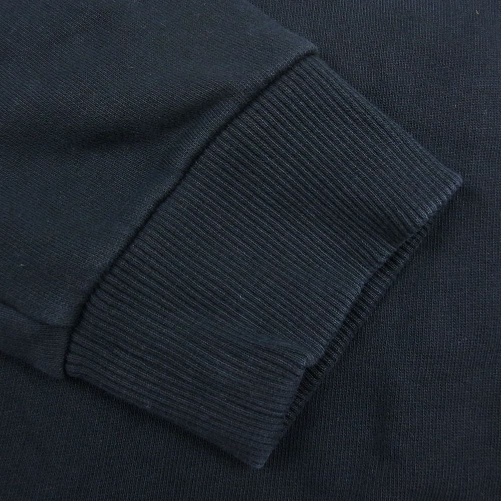GIVENCHY ジバンシィ 19AW BMJ0383Y3P Embroidered Striped Loopback ロゴ刺繍 クルーネック スウェット  ブラック系 XL【中古】