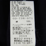 Yohji Yamamoto ヨウジヤマモト 18SS GD-T36-071 Mirrored YY Graphic 5.6 oz Long Sleeve 反転ロゴプリント 長袖 カットソー Tシャツ ブラック系 3【中古】