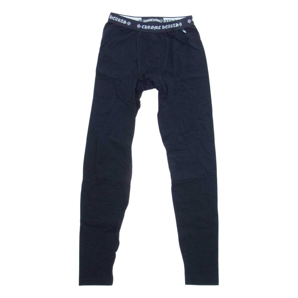 CHROME HEARTS クロムハーツ（原本無） ホースシュー プリント レギンス スパッツ ブラック系 S【新古品】【未使用】【中古】