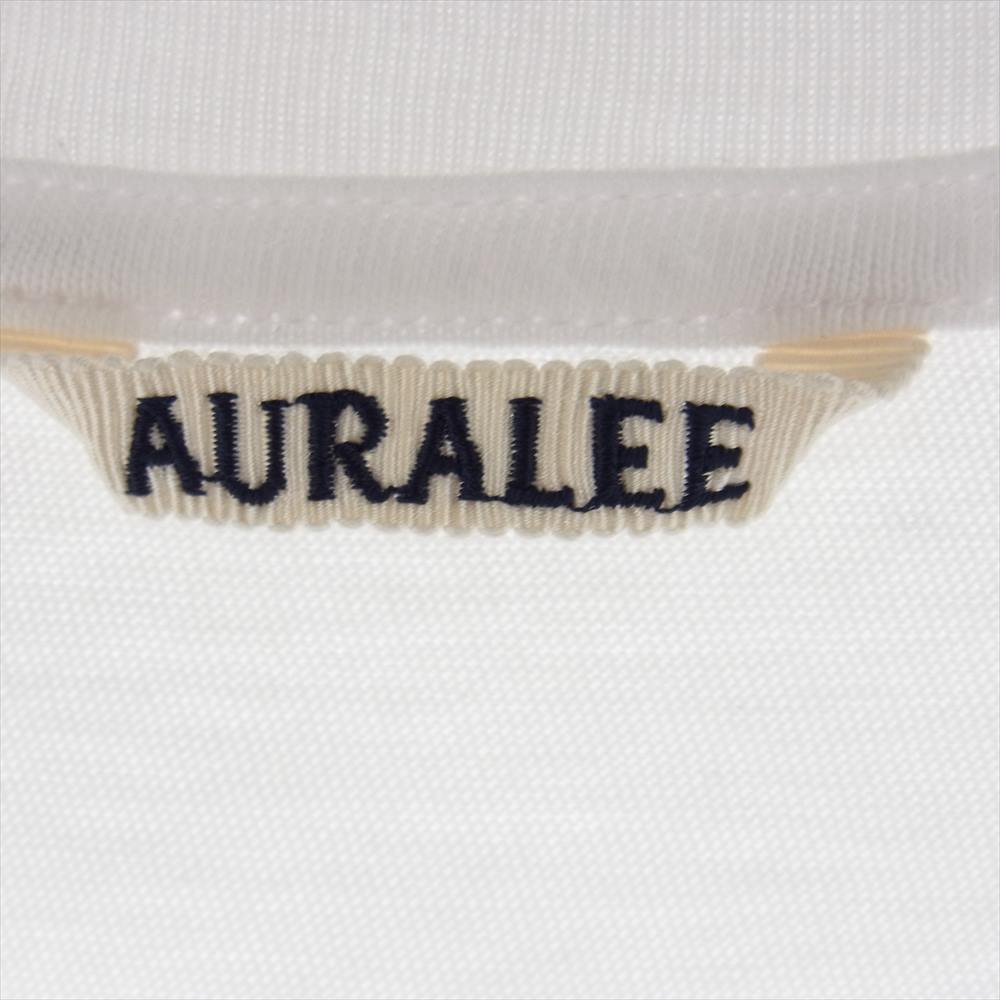 AURALEE オーラリー A00T01ST SEAMLESS CREW NECK TEE シームレス クルーネック 半袖 Tシャツ ホワイト系 5【中古】