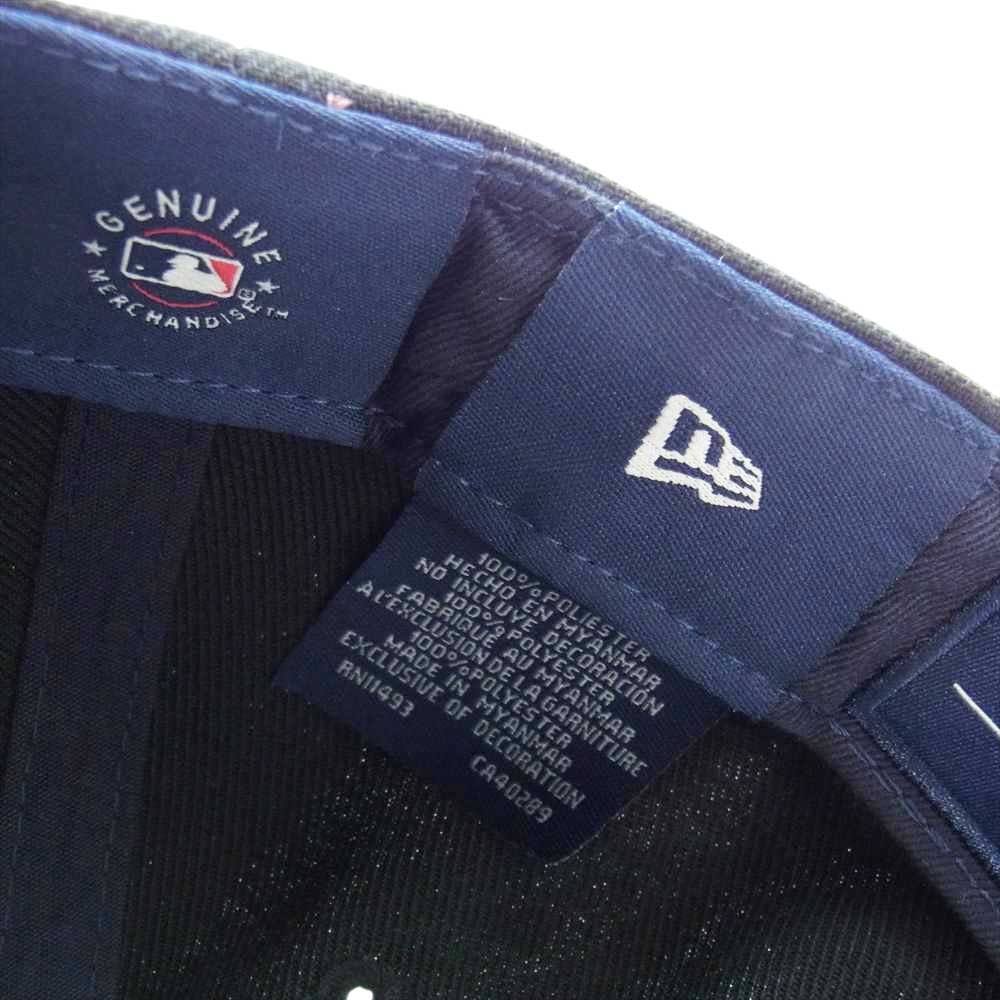 キス × New Era ニューエラ NY METS ニューヨーク メッツ キャップ ブラック系 59.6㎝【中古】