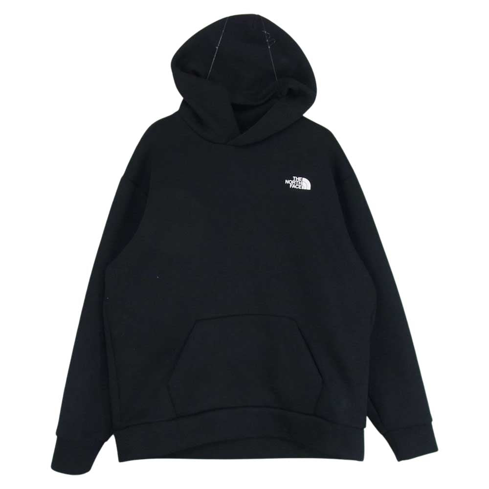 THE NORTH FACE ノースフェイス NT12286 Tech Air Sweat Wide Hoodie テック エアー スウェット ワイド フーディ パーカー ブラック系 L【中古】