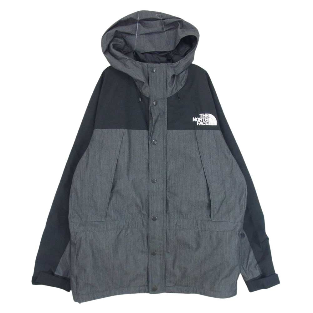 THE NORTH FACE ノースフェイス NP12032 Mountain Light Denim Jacket マウンテン ライト デニム ジャケット ブラック グレー系 L【中古】