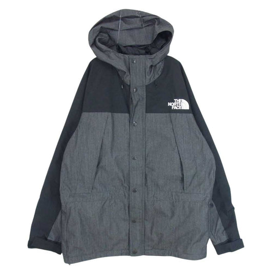 THE NORTH FACE ノースフェイス NP12032 Mountain Light Denim Jacket マウンテン ライト デニム ジャケット ブラック グレー系 L【中古】